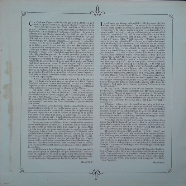Jacques Offenbach , Jane Rhodes , Jacques Martin , Rémy Corazza , Jules Bastin , Michel Trempont , Renée Auphan , Alain Lombard - La Belle Hélène | Barclay (90201/02) - 3