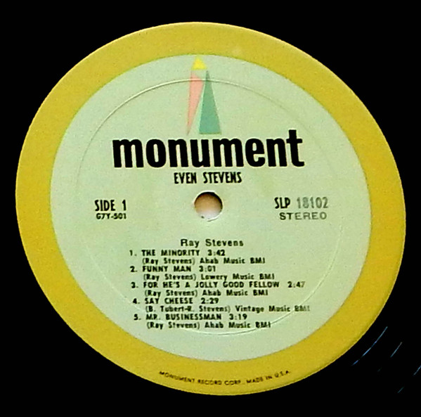 Ray Stevens - Even Stevens | Monument (SLP18102) - 3