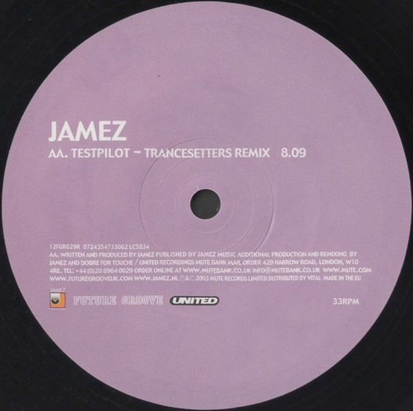 Jamez - Energy Of Life | Future Groove (12FGR029R) - 4 Jamez - Energy Of Life | Future Groove (12FGR029R) - 4
