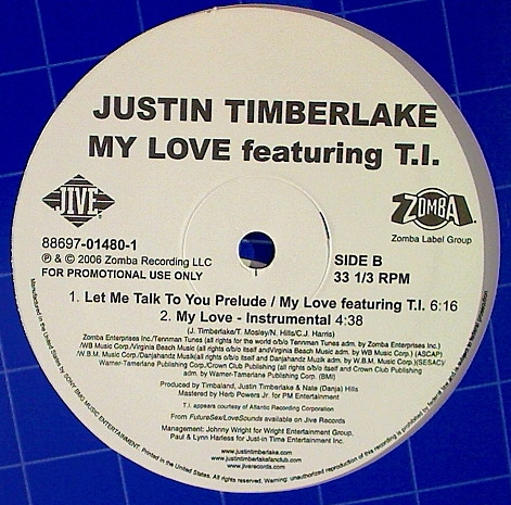 Justin Timberlake - My Love | Jive (88697-01480-2) - 3 Justin Timberlake - My Love | Jive (88697-01480-2) - 3