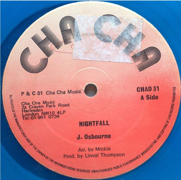 Johnny Osbourne - Nightfall | Cha Cha (CHAD 31)