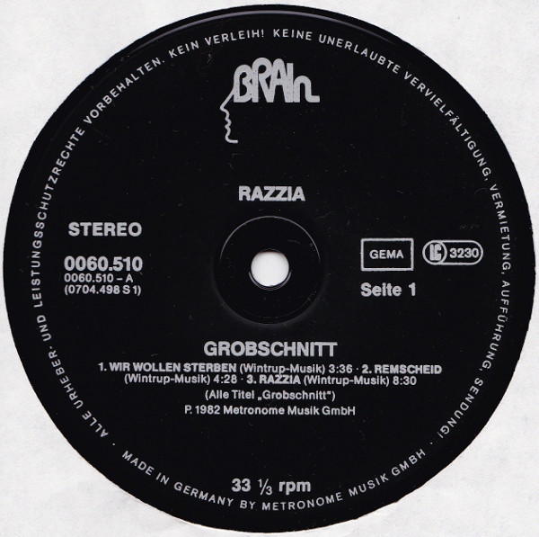 Grobschnitt - Razzia | Brain (0060.510) - 3 Grobschnitt - Razzia | Brain (0060.510) - 3