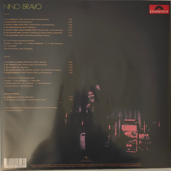 Nino Bravo - Te Quiero, Te Quiero | Universal (0602445828357) - 2 Nino Bravo - Te Quiero, Te Quiero | Universal (0602445828357) - 2