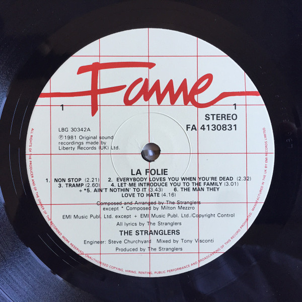 The Stranglers - La Folie | Fame (FA 4130831) - 2