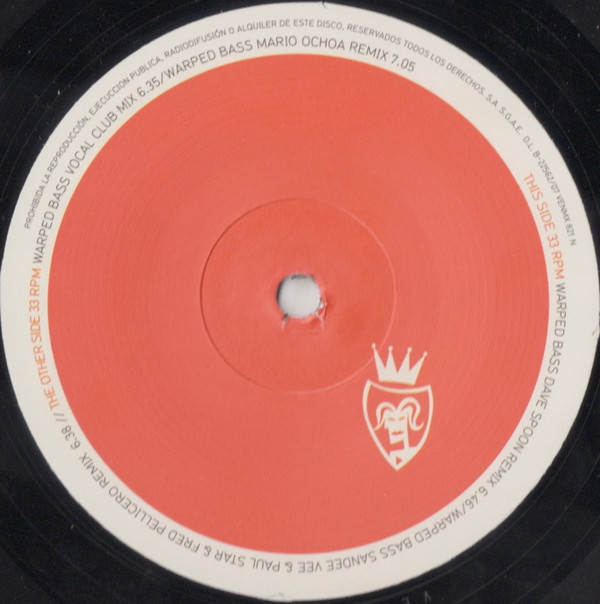 Richard Grey - Warped Bass | Vendetta Records (venmx* 821 n)