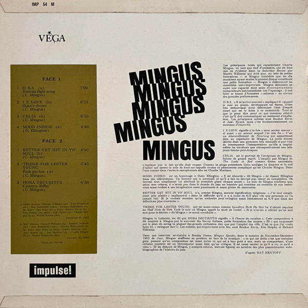 Charles Mingus - Mingus Mingus Mingus Mingus Mingus | Impulse! (IMP54) - 2