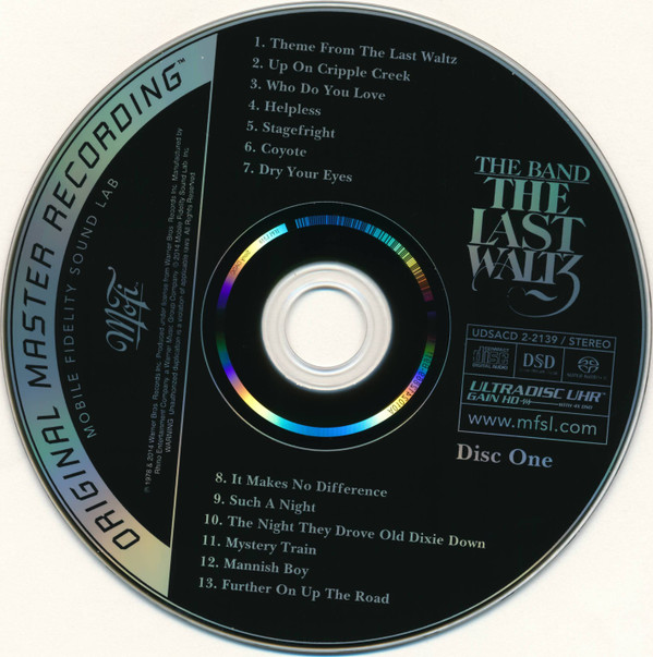 The Band - The Last Waltz | Mobile Fidelity Sound Lab (UDSACD 2-2139) - 2