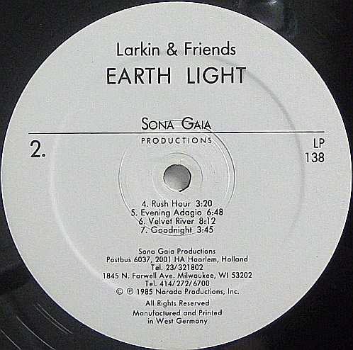 Larkin & Friends - Earth Light | Sona Gaia Productions (LP-138) - 4