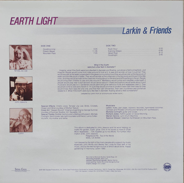 Larkin & Friends - Earth Light | Sona Gaia Productions (LP-138) - 2