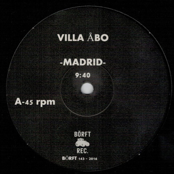 Villa Åbo - Madrid / Water Galaxy | Börft Records (BÖRFT 143) - main