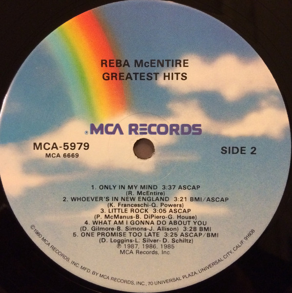 Reba McEntire - Greatest Hits | MCA Records (MCA-5979) - 4