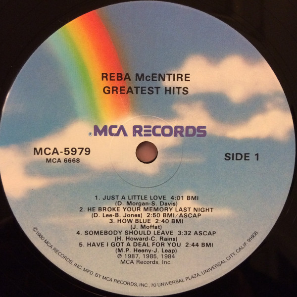 Reba McEntire - Greatest Hits | MCA Records (MCA-5979) - 3