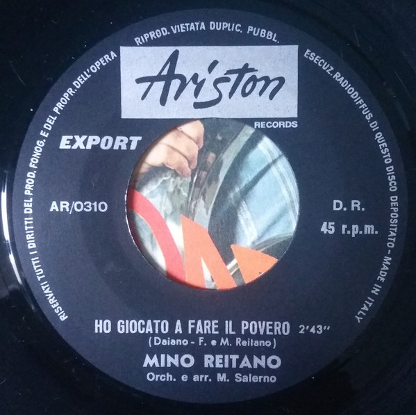 Mino Reitano - Daradan | Ariston Records (AR 0310) - 4