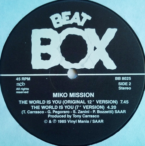 Miko Mission - The World Is You (A Swedish Beat Box Re-edit) | Beat Box (BB 8025) - 4