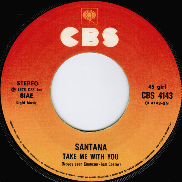 Santana - Europa / Take Me With You | CBS (CBS 4143) - 4
