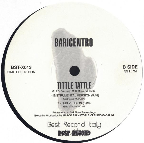 Il Baricentro - Tittle Tattle | Best Record Italy (BST-X013) - 2