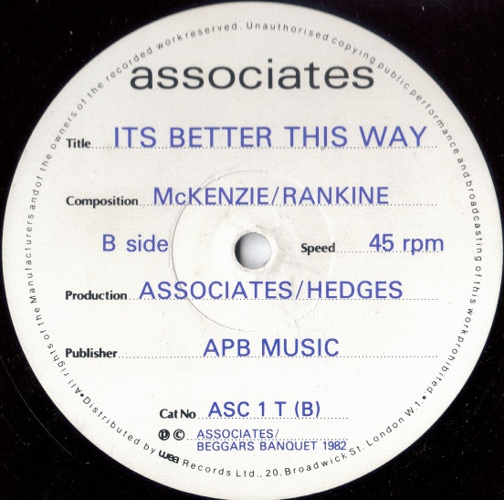 The Associates - Party Fears Two | Associates (asc1t) - 3