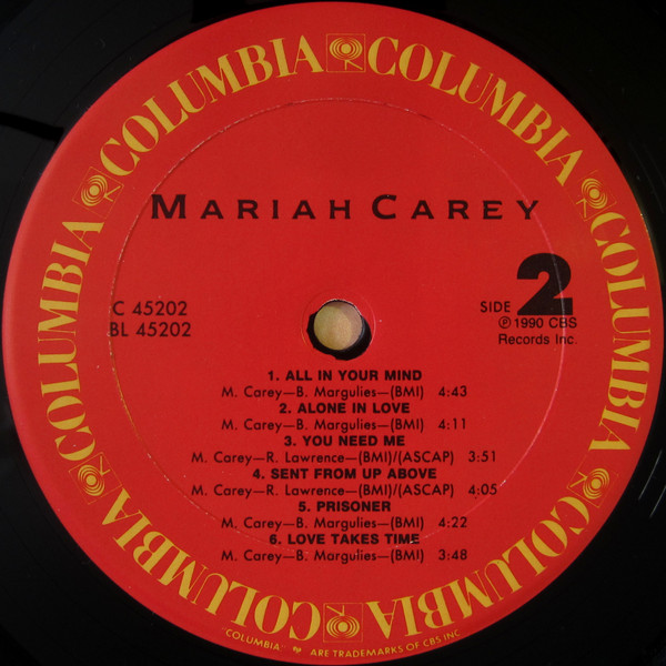 Mariah Carey - Mariah Carey | Columbia (C 45202) - 4 Mariah Carey - Mariah Carey | Columbia (C 45202) - 4