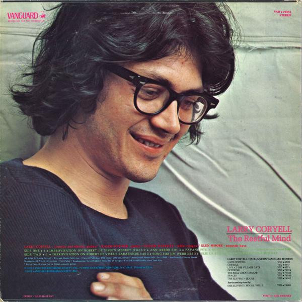 Larry Coryell - The Restful Mind | Vanguard (VSD•79353) - 2