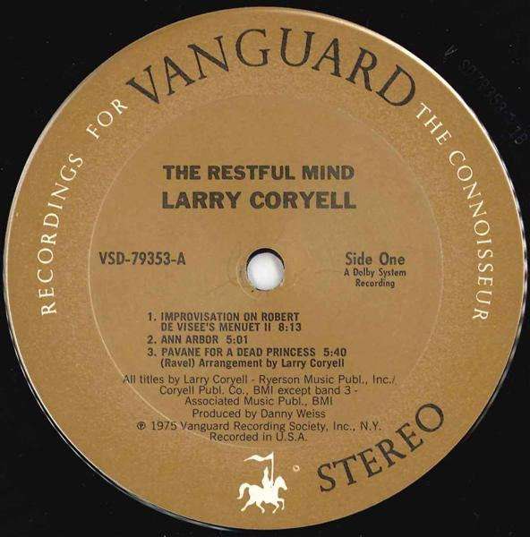 Larry Coryell - The Restful Mind | Vanguard (VSD•79353) - 3