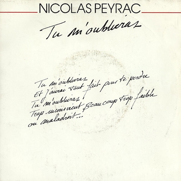 Nicolas Peyrac - Tu M'oublieras | Yearling Productions (125003) - main