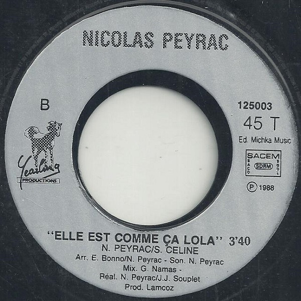 Nicolas Peyrac - Tu M'oublieras | Yearling Productions (125003) - 4
