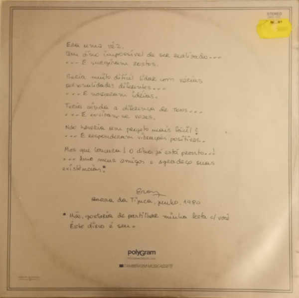 Erasmo Carlos - Erasmo Carlos Convida... | Polydor (2451 153) - 2