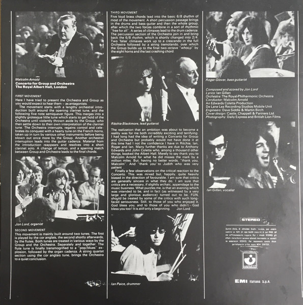 Deep Purple , Royal Philharmonic Orchestra Conducted By Malcolm Arnold - Concerto For Group And Orchestra | Harvest (3C 064-90749) - 3 Deep Purple , Royal Philharmonic Orchestra Conducted By Malcolm Arnold - Concerto For Group And Orchestra | Harvest (3C 064-90749) - 3