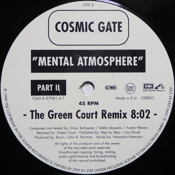 Cosmic Gate - Mental Atmosphere (Part II) | EMI Electrola (7243 8 87981 6 7) - 2