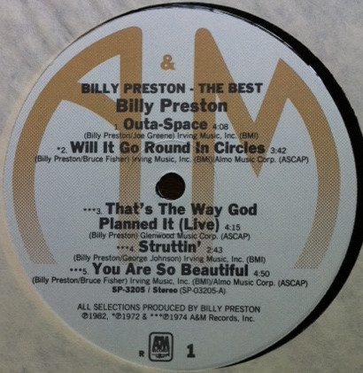 Billy Preston - The Best | A&M Records (SP-3205) - 3