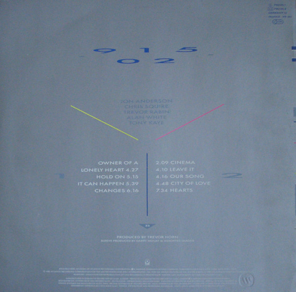 Yes - 90125 | ATCO Records (790125-1) - 2