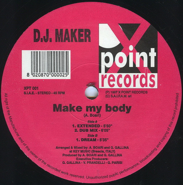 DJ Maker - Make My Body | X Point Records (XPT 001) - 3 DJ Maker - Make My Body | X Point Records (XPT 001) - 3