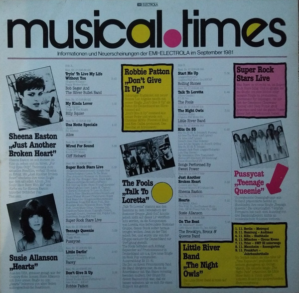 Various - Musical Times • Ausgabe 9'81 | EMI Electrola (P 528 108) - 2 Various - Musical Times • Ausgabe 9'81 | EMI Electrola (P 528 108) - 2