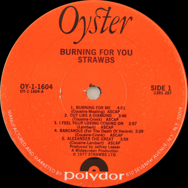 Strawbs - Burning For You | Oyster (OY-1-1604) - 3