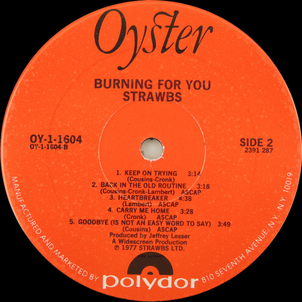 Strawbs - Burning For You | Oyster (OY-1-1604) - 4