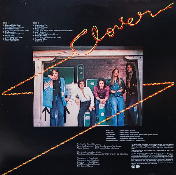 Clover - Love On The Wire | Mercury (SRM 1-3708) - 2 Clover - Love On The Wire | Mercury (SRM 1-3708) - 2