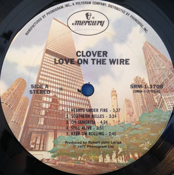 Clover - Love On The Wire | Mercury (SRM 1-3708) - 3 Clover - Love On The Wire | Mercury (SRM 1-3708) - 3