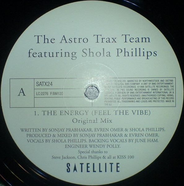 Astrotrax Featuring Shola Phillips - The Energy (Feel The Vibe) | Satellite (SATX24) - 2 Astrotrax Featuring Shola Phillips - The Energy (Feel The Vibe) | Satellite (SATX24) - 2