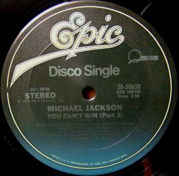Michael Jackson - You Can't Win | Epic (28-50658) - 2