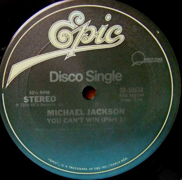 Michael Jackson - You Can't Win | Epic (28-50658) - main