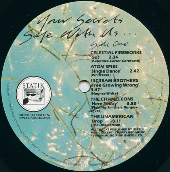 Various - Your Secret's Safe With Us... | Statik Records (STAT LP7) - 4 Various - Your Secret's Safe With Us... | Statik Records (STAT LP7) - 4