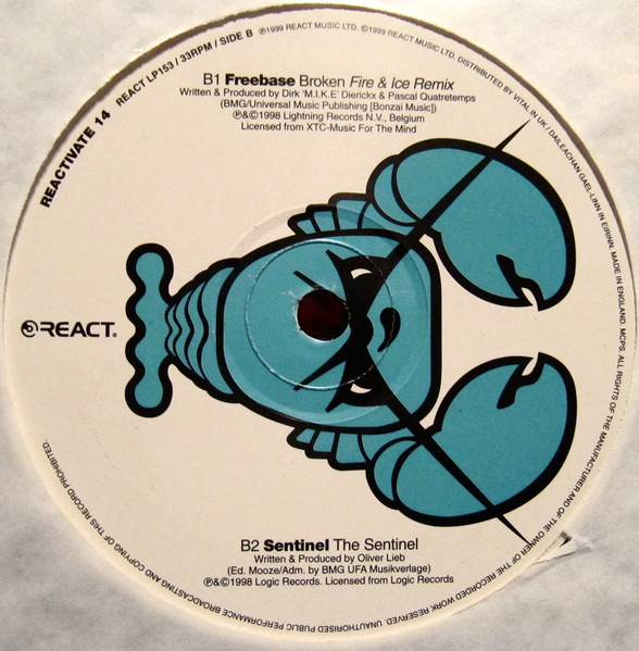 Various - Reactivate 14 - Larry The Lobster's Trancetastic Pot Boilers | React (REACT LP153) - 4