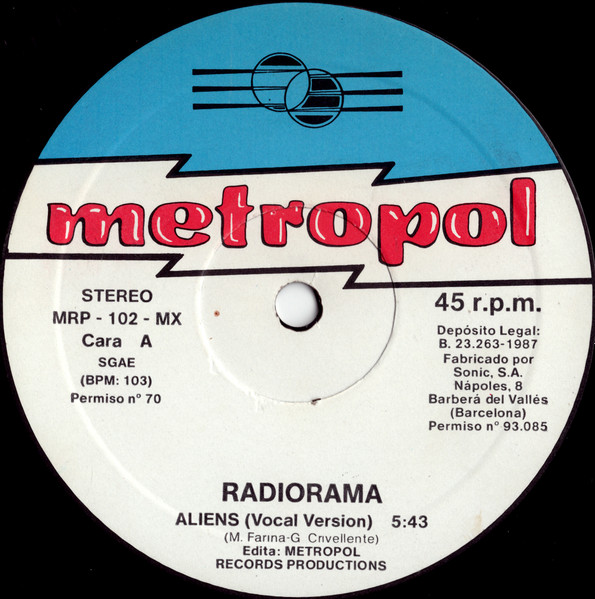 Radiorama - Aliens | Metropol Records (MRP-102-MX) - 3