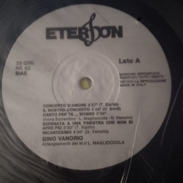 Gino Vanorio - Concerto D'Amore... | Eterfon (RR 82) - 3