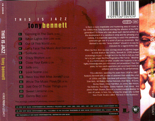 Tony Bennett - This Is Jazz | Legacy (CK 65049) - 2