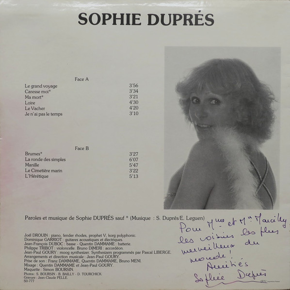 Sophie Duprés - Brumes | Not On Label (SO 777) - 2
