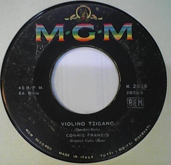 Connie Francis - Violino Tzigano | MGM Records (K 2038) - 3