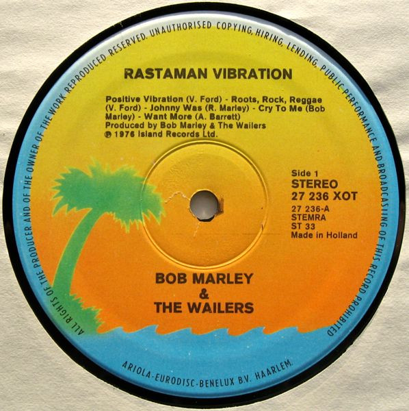 Bob Marley & The Wailers - Rastaman Vibration | Island Records (27 236 XOT) - 4 Bob Marley & The Wailers - Rastaman Vibration | Island Records (27 236 XOT) - 4