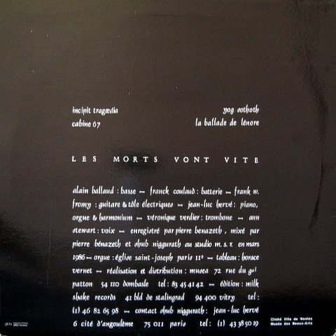 Shub Niggurath - Les Morts Vont Vite | Musea (FGBG 2002) - 2
