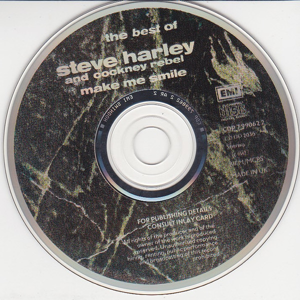 Steve Harley & Cockney Rebel - Make Me Smile - The Best Of Steve Harley And Cockney Rebel CD | EMI (CDP 7990622) - 3
